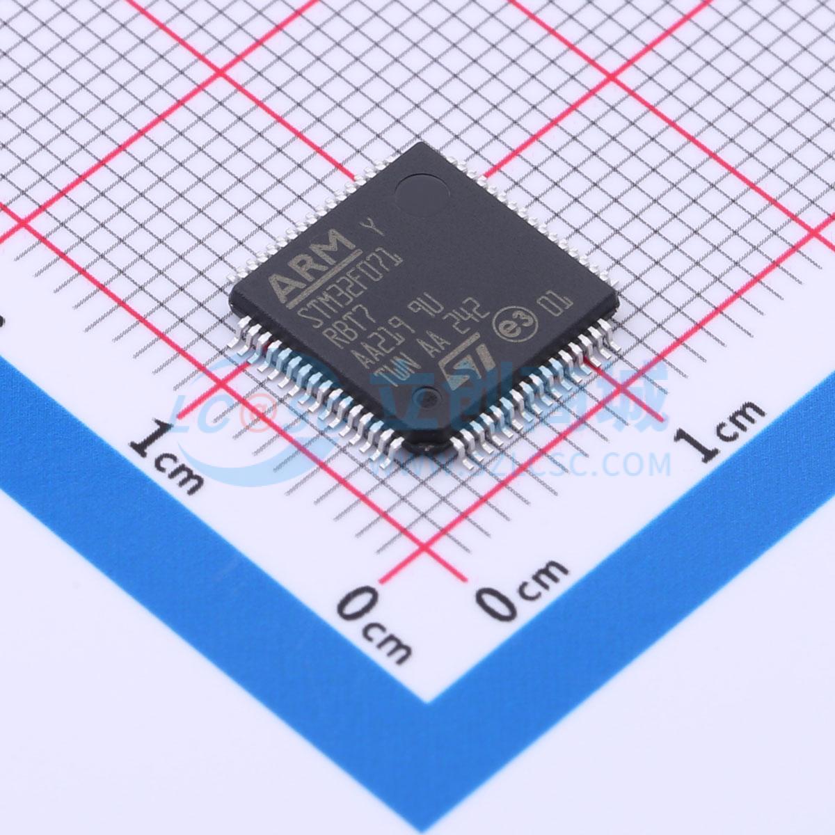 STM32F071RBT7TR实物图