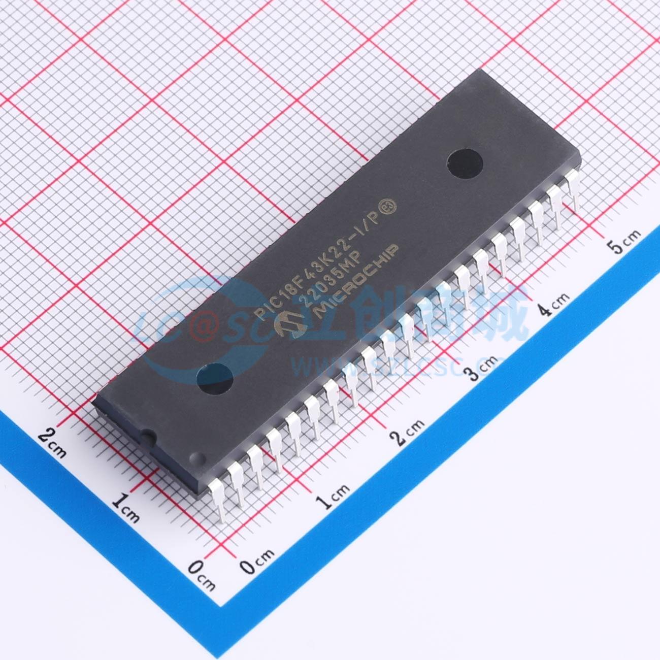 点击查看大图 PIC18F43K22-I/P实物图