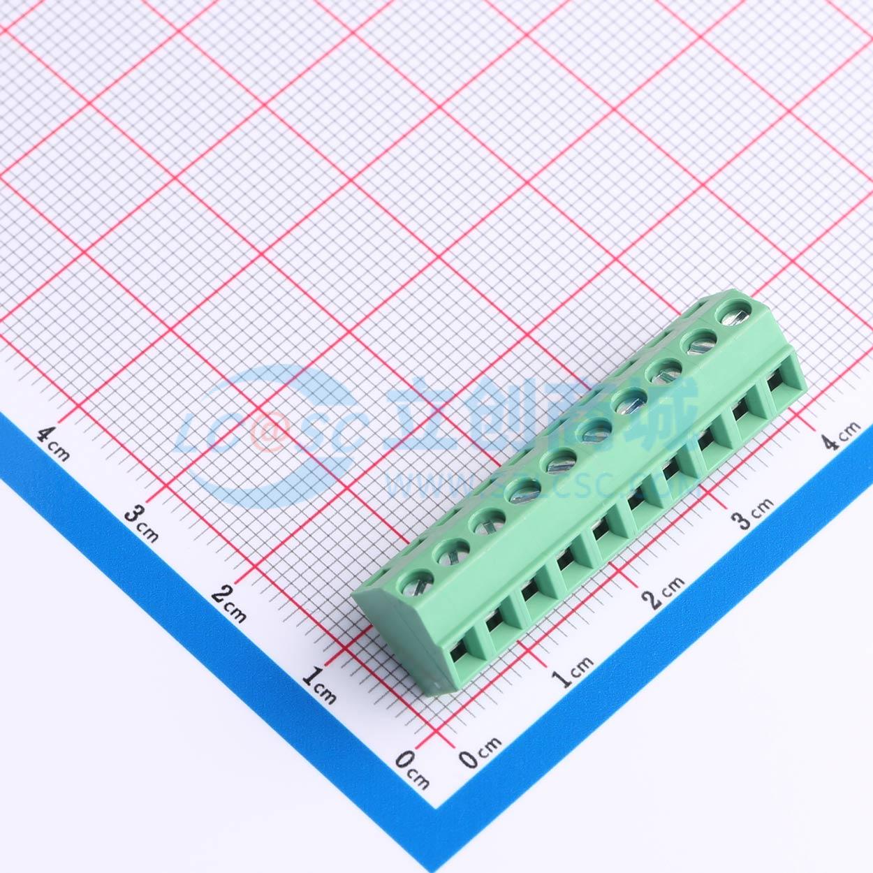 MX127S-3.81-10P-GN01-Cu-Y-A实物图