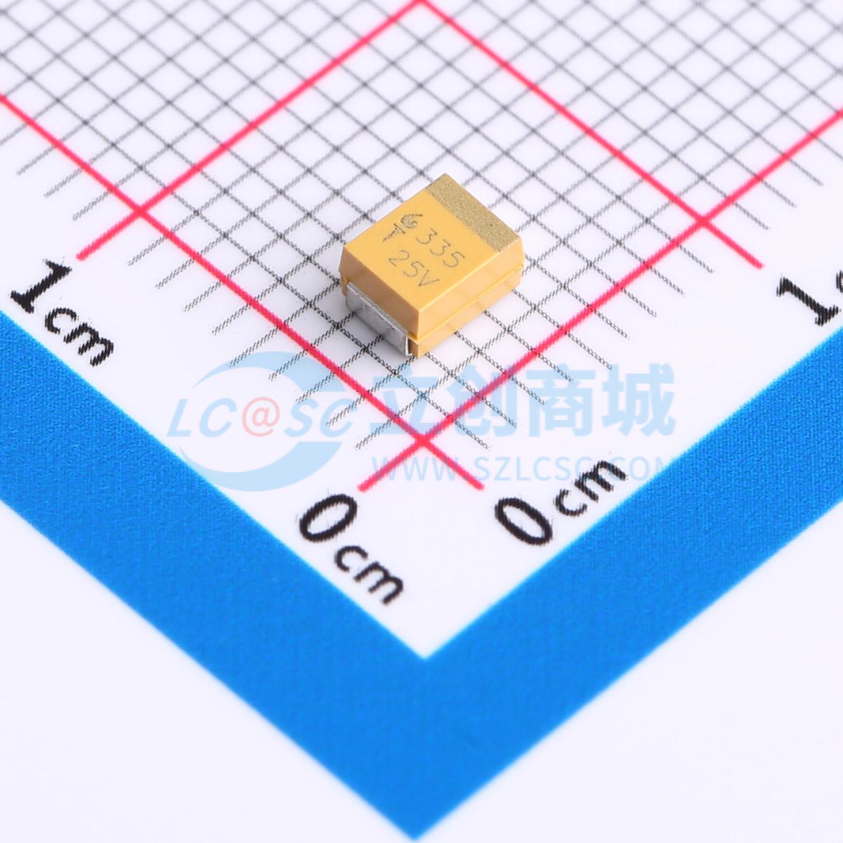 CA45-B-25V-3.3uF-K实物图
