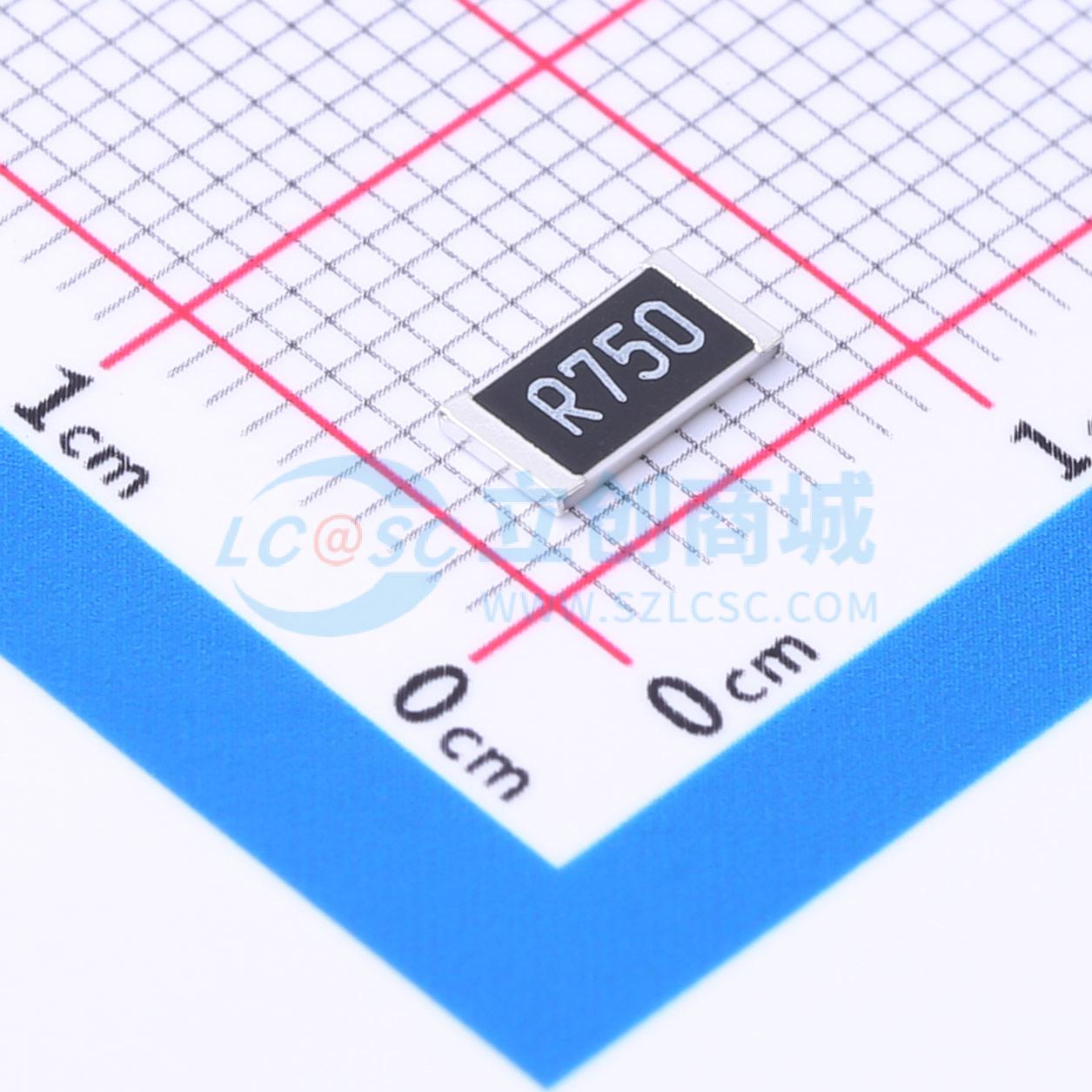 点击查看大图 RCWE2512R750FKEA实物图