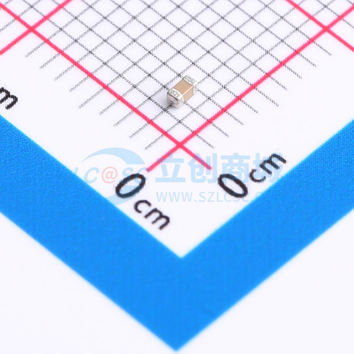 点击查看大图 0603B222M500CT实物图