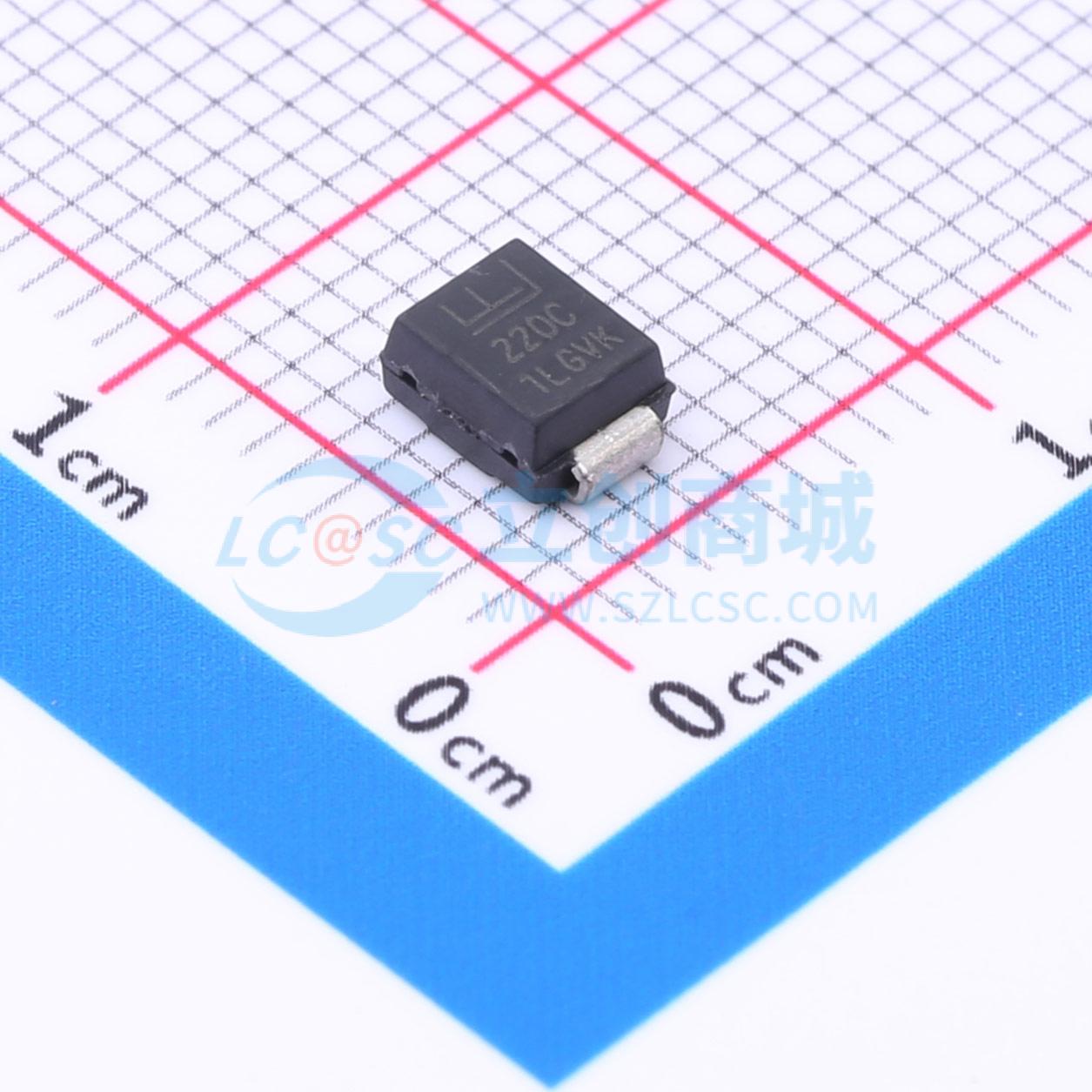 点击查看大图 TPSMB220CA实物图