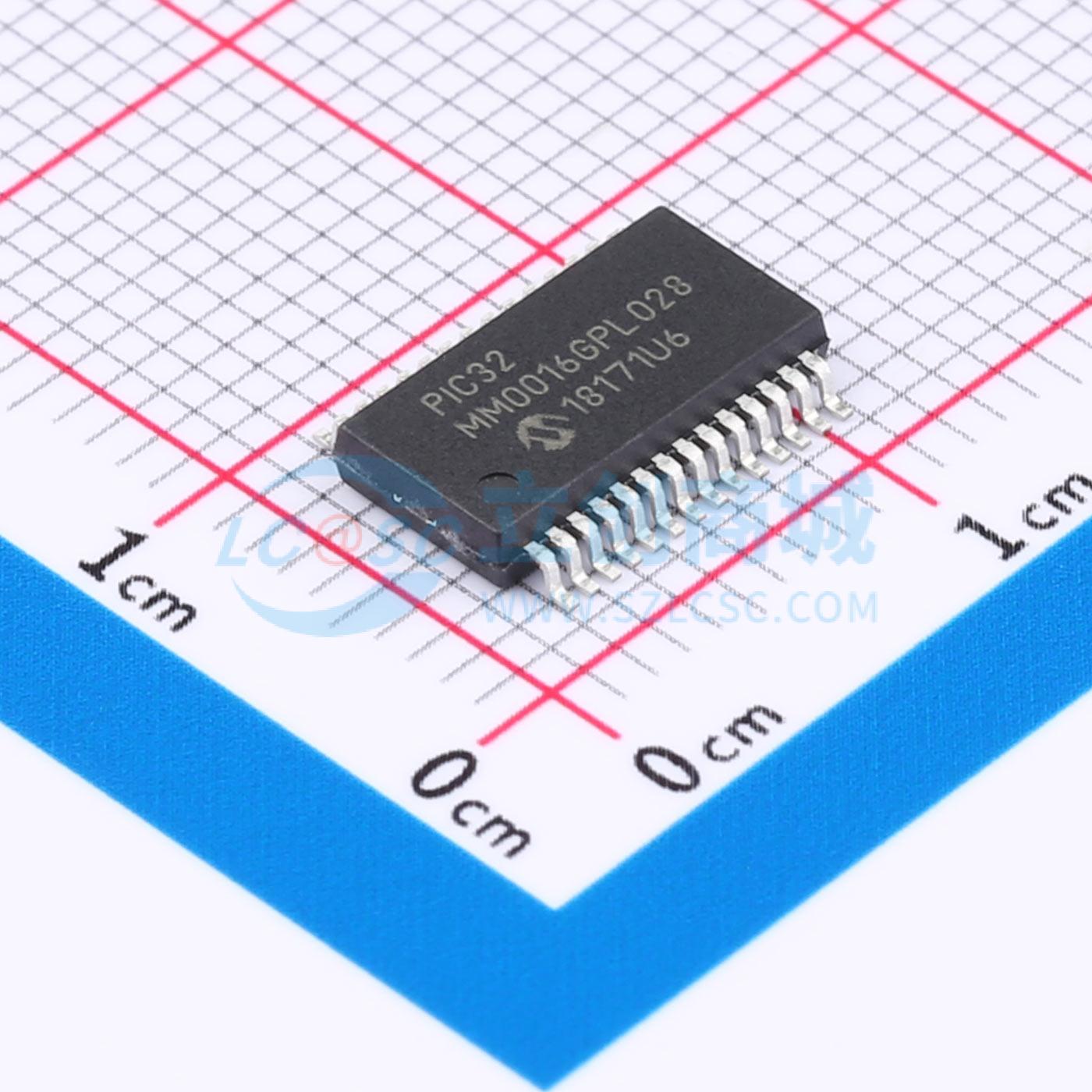 点击查看大图 PIC32MM0016GPL028-E/SS实物图