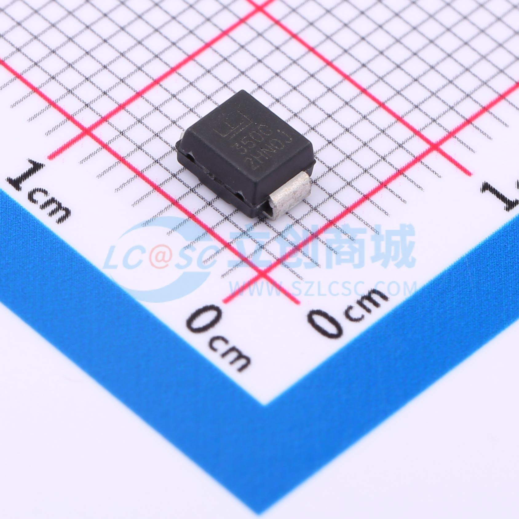 点击查看大图 P6SMB350CA实物图