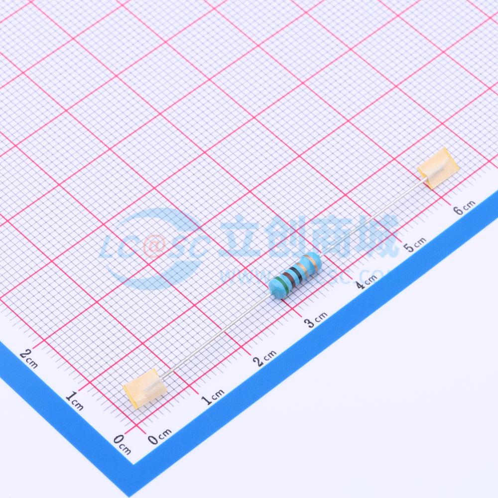 点击查看大图 MF1/2W-51Ω±5% T实物图