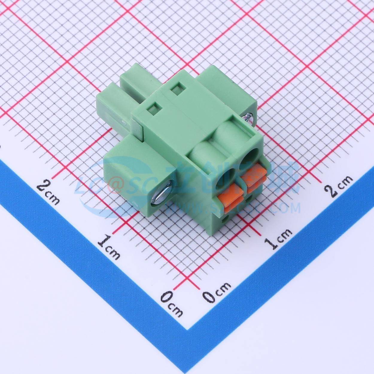 点击查看大图 DB2EKDM-3.81-2P-GN实物图