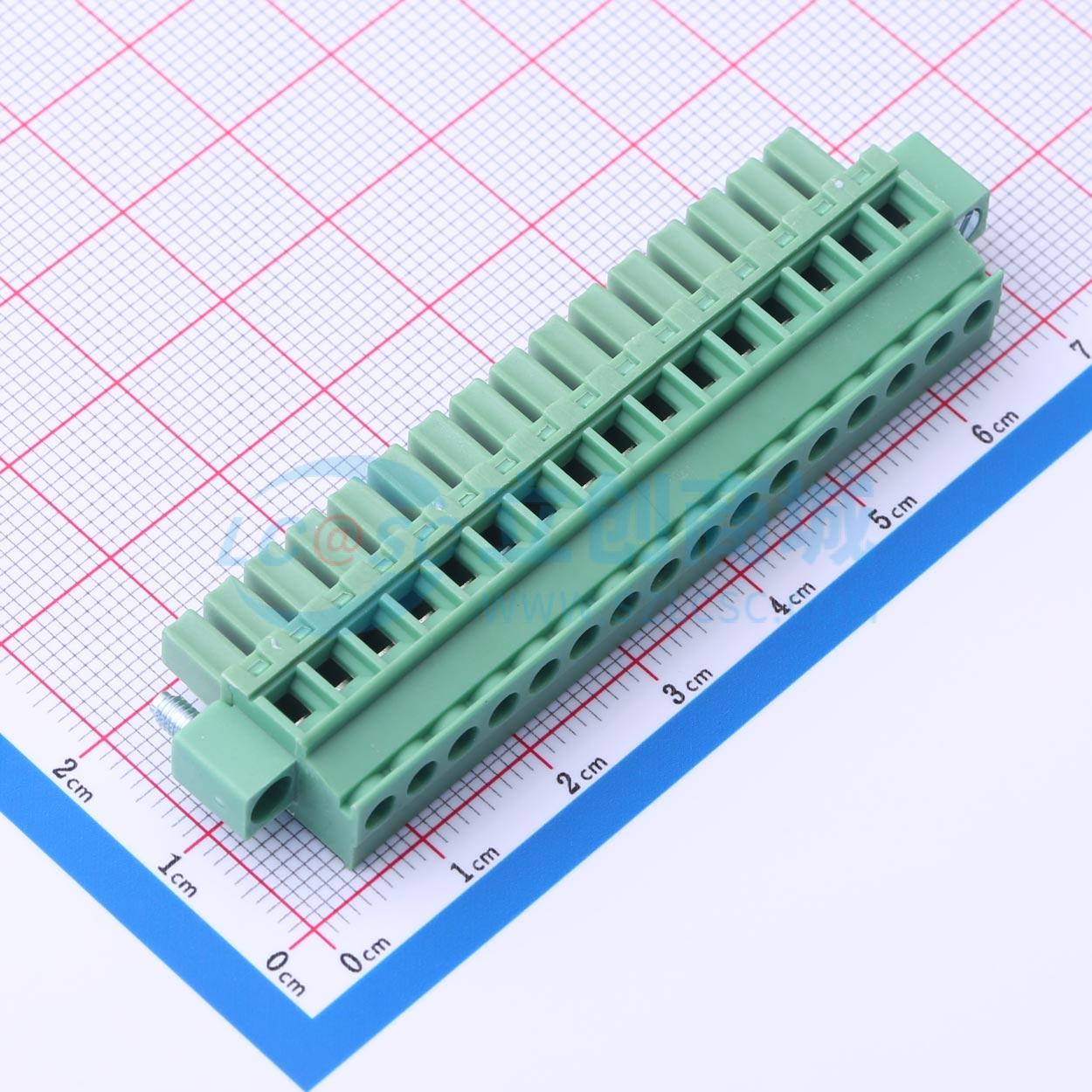 点击查看大图 DB2EKBM-3.81-16P-GN-S实物图