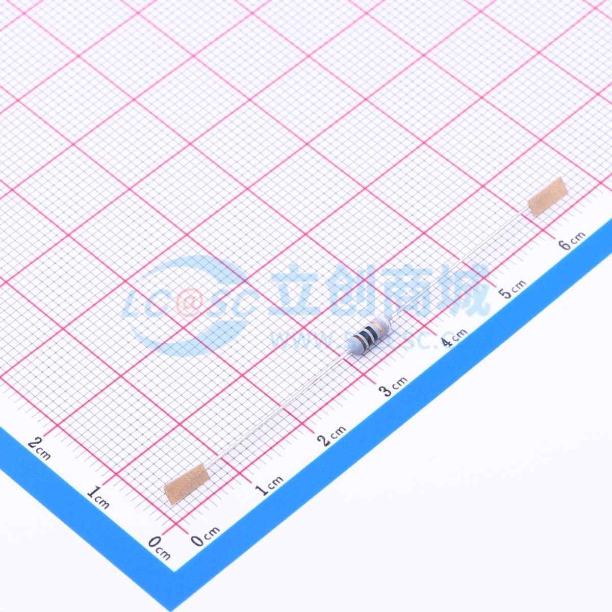 点击查看大图 FR1/4W-10Ω±5% T实物图