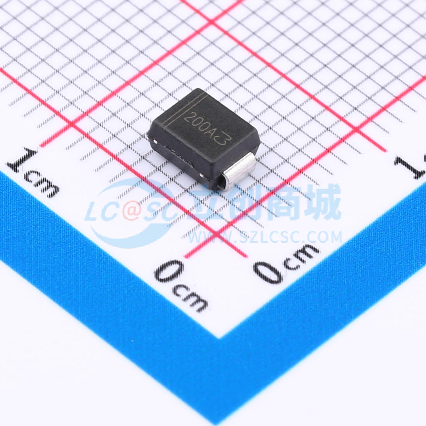 点击查看大图 P6SMB200A实物图