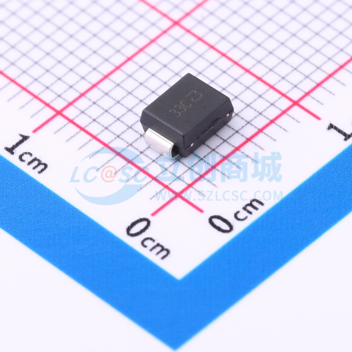 点击查看大图 P6SMB33CA实物图