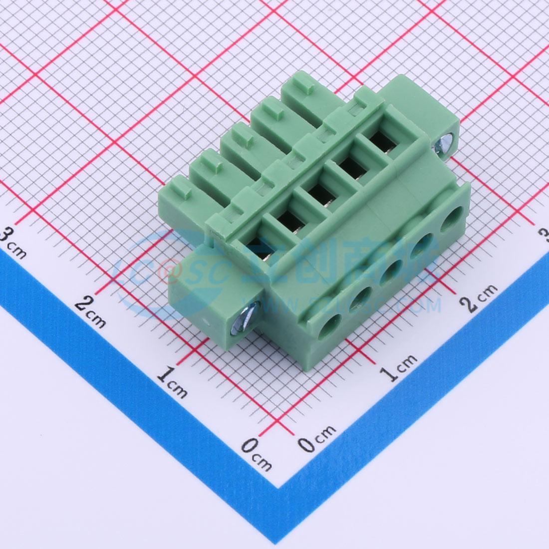 点击查看大图 DB2EKAM-3.81-5P-GN-S实物图