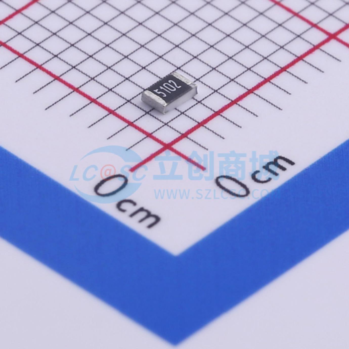 0805W8F5102T5E实物图