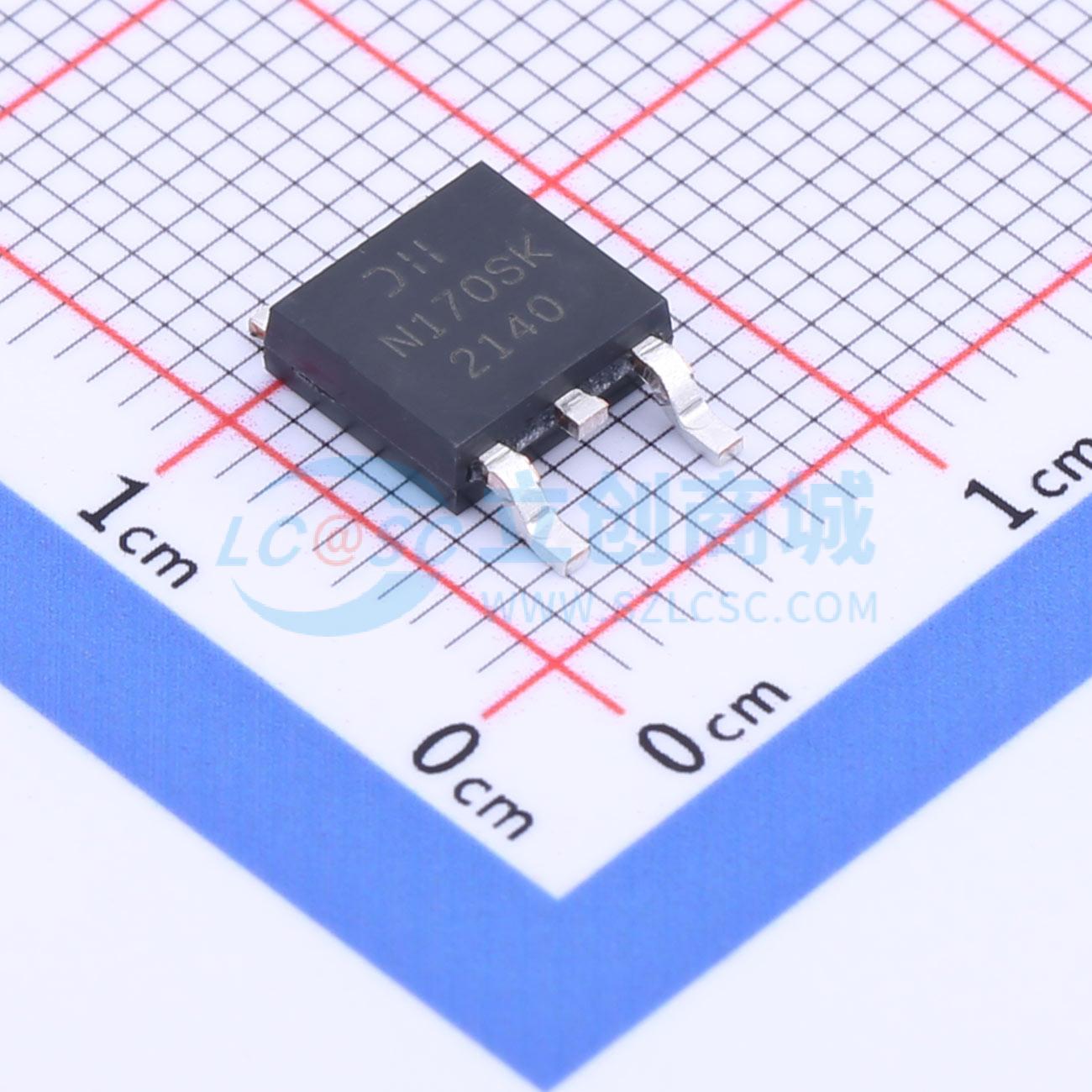 DMN10H170SK3-13实物图