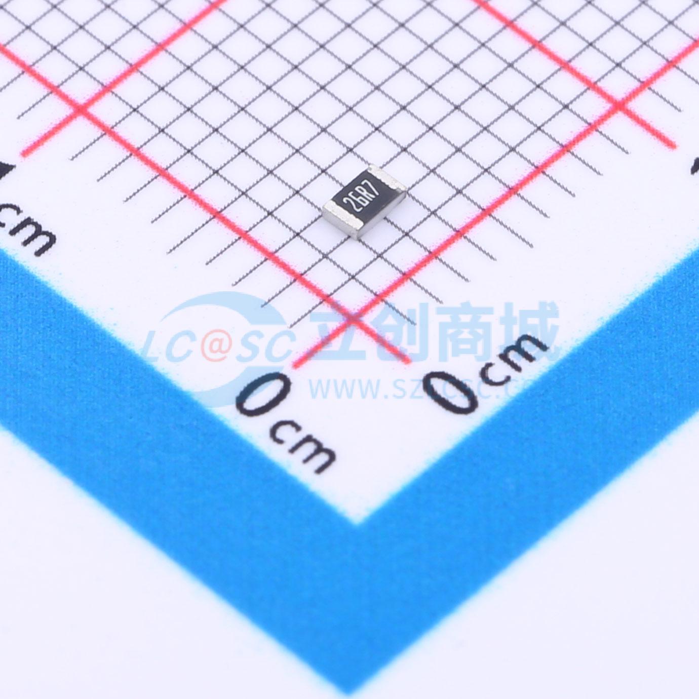 点击查看大图 0805W8F267JT5E实物图