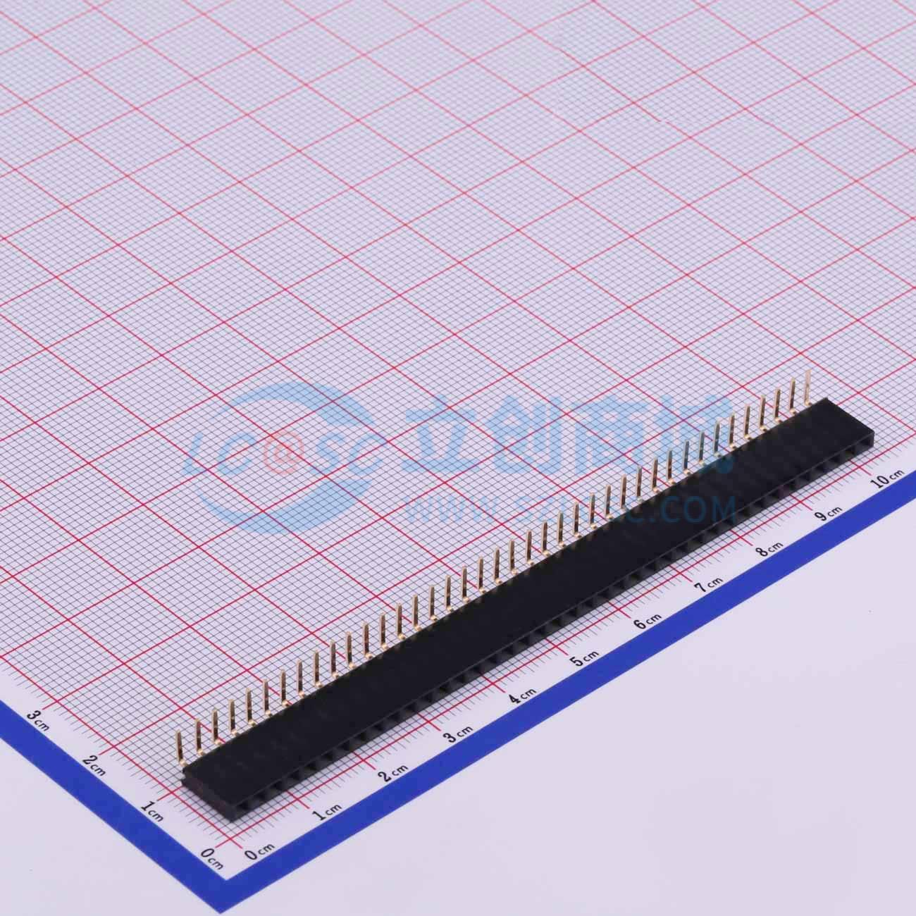 2.54-1*40P弯母实物图