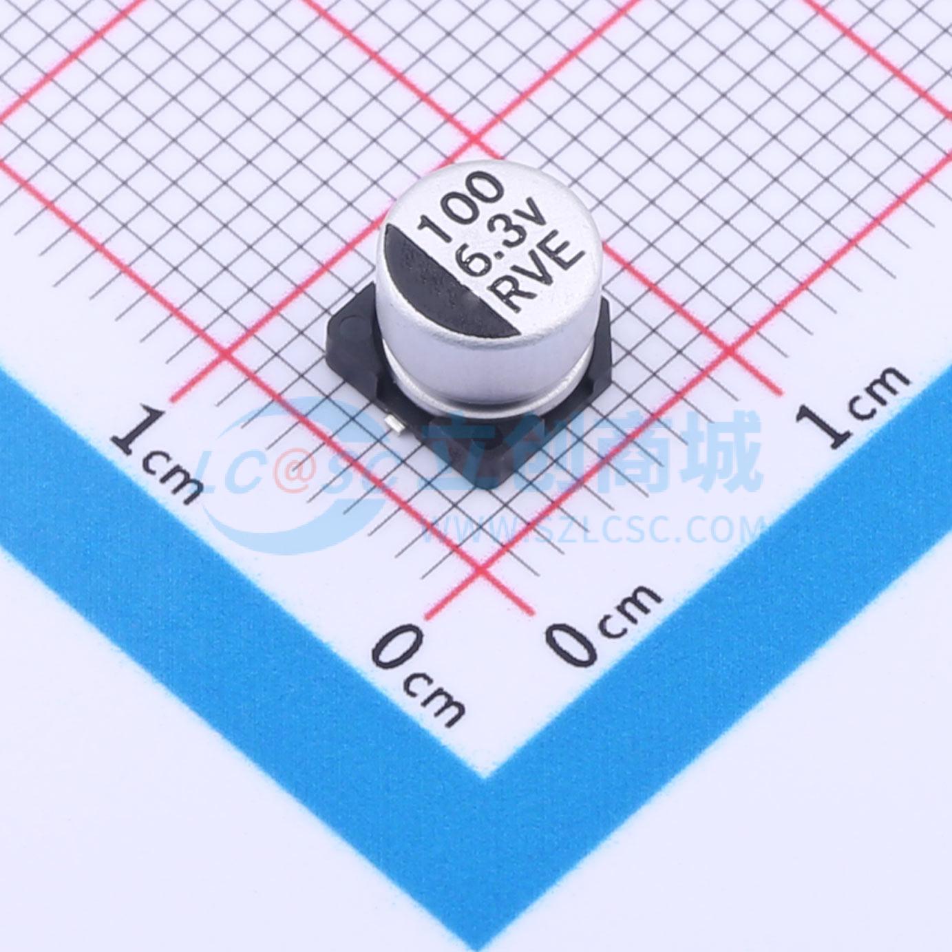 RVE0J101M0605实物图