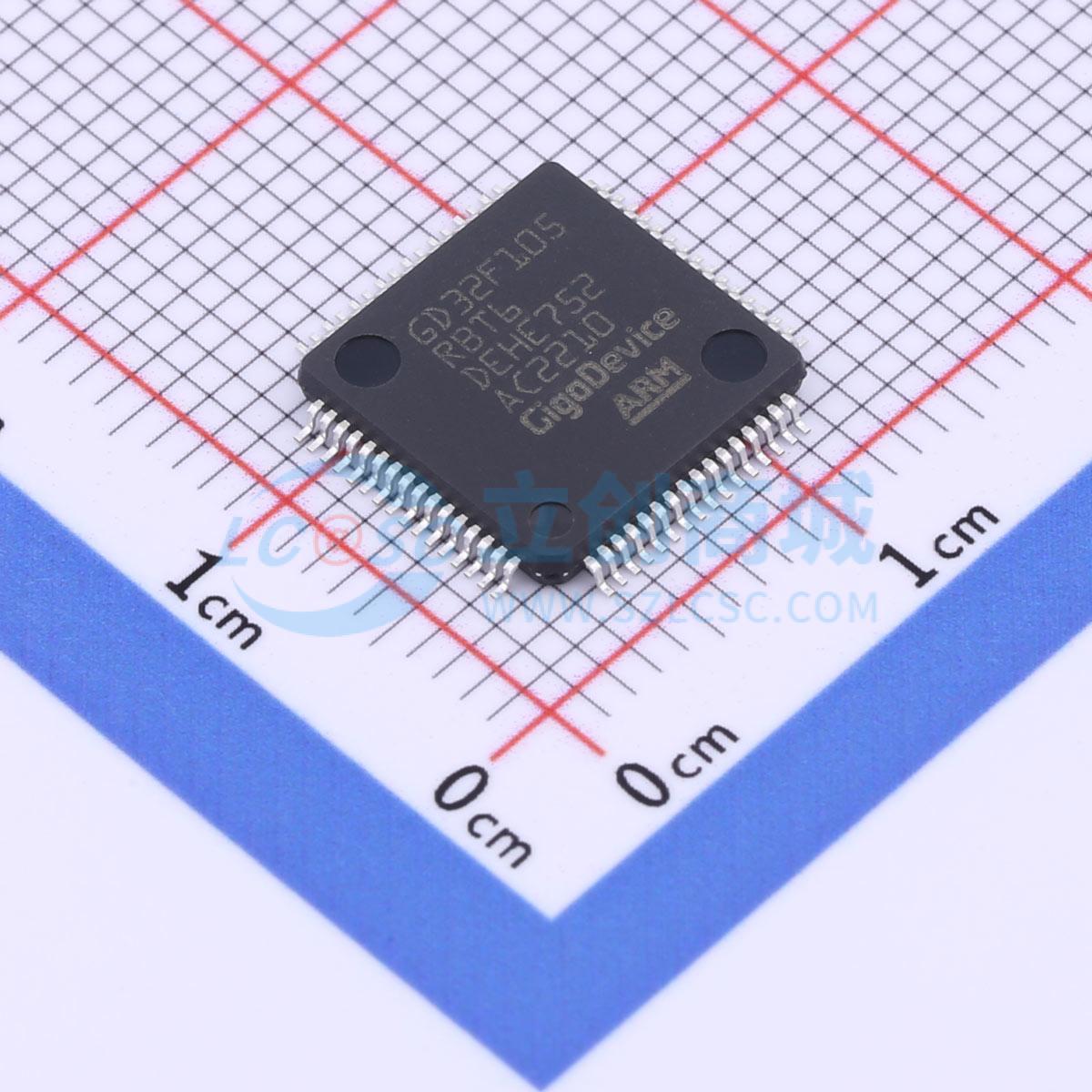 GD32F105RBT6实物图