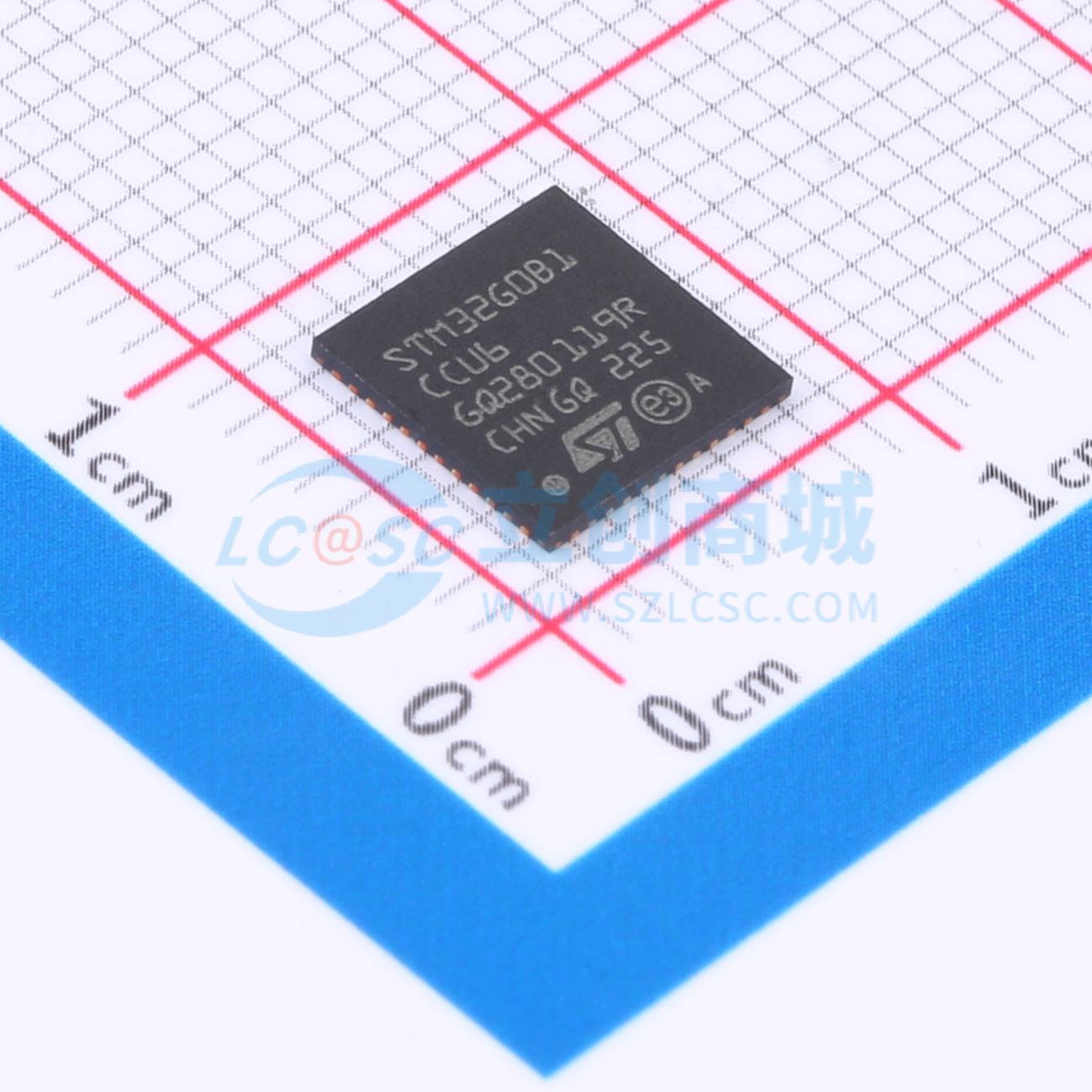 STM32G0B1CCU6实物图