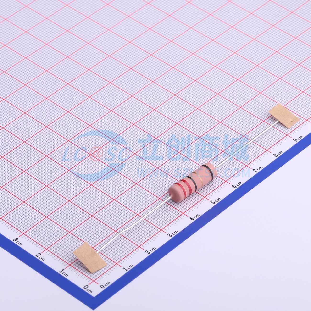 点击查看大图 KNP5WS-22Ω±5% T实物图