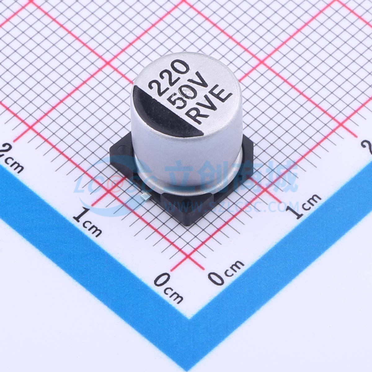 RVE1H221M1010实物图