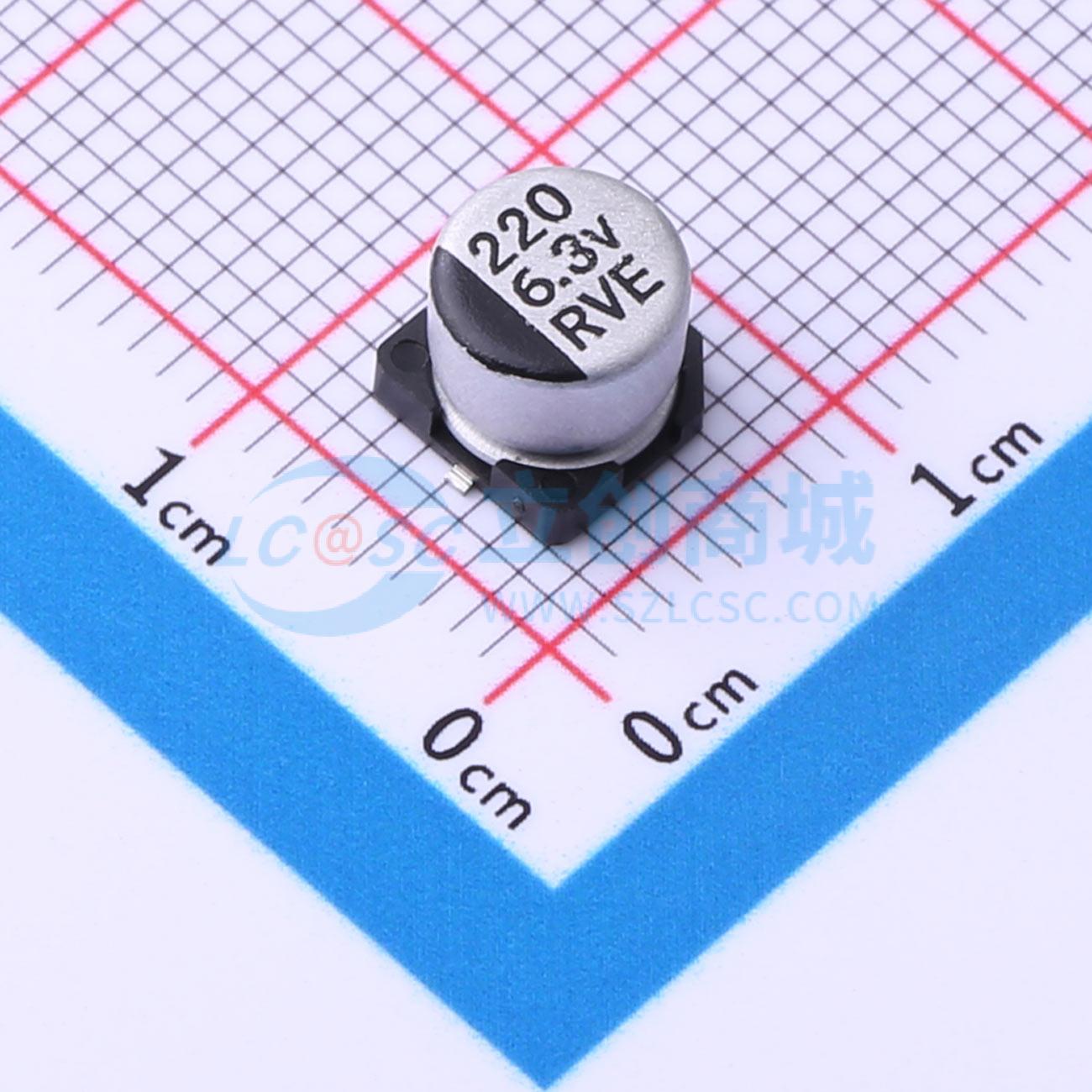 RVE0J221M0605实物图