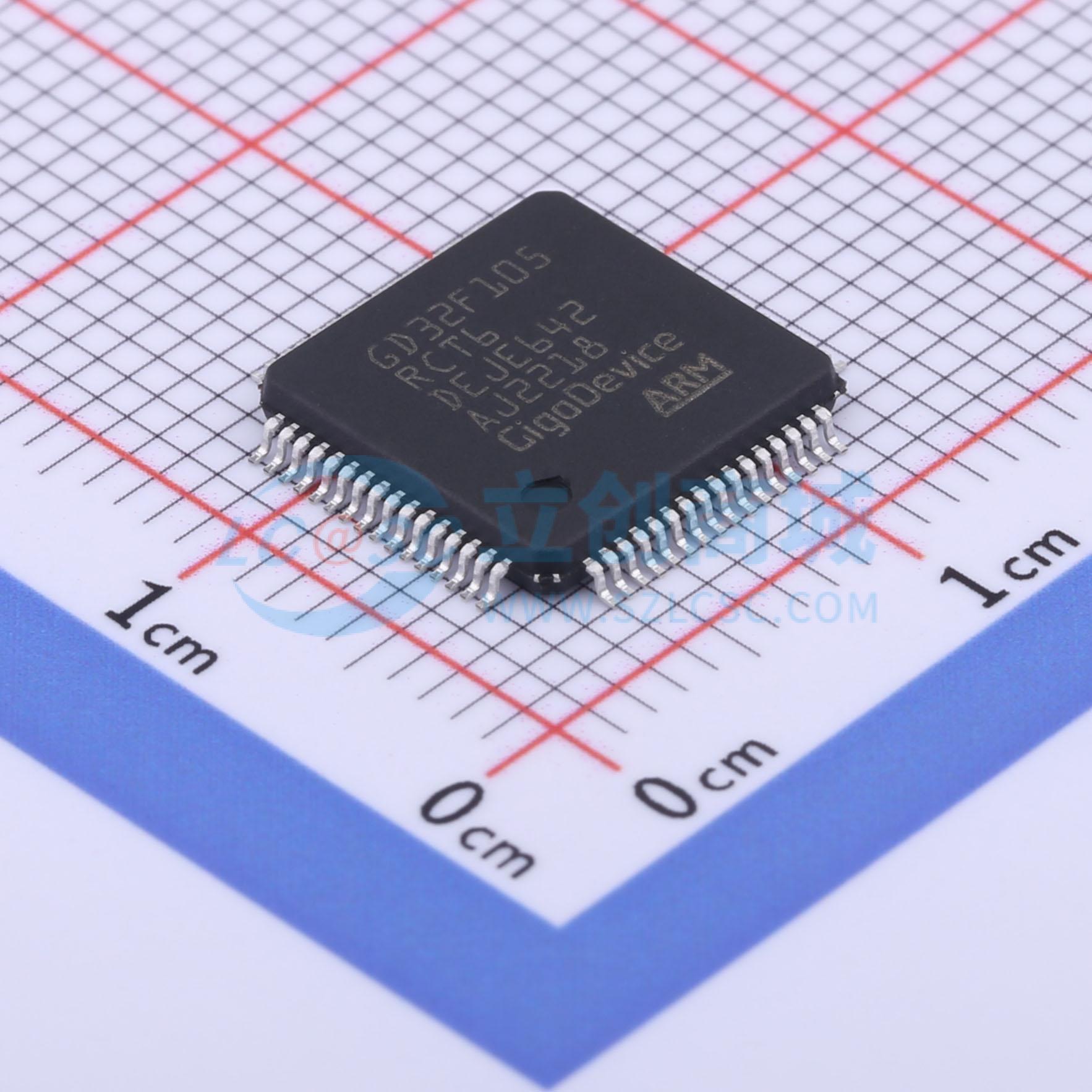 点击查看大图 GD32F105RCT6实物图