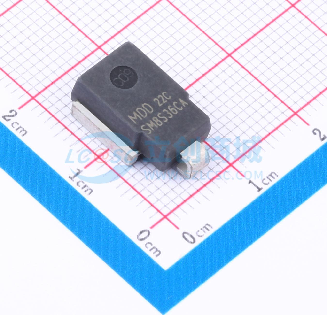 点击查看大图 SM8S36CA实物图