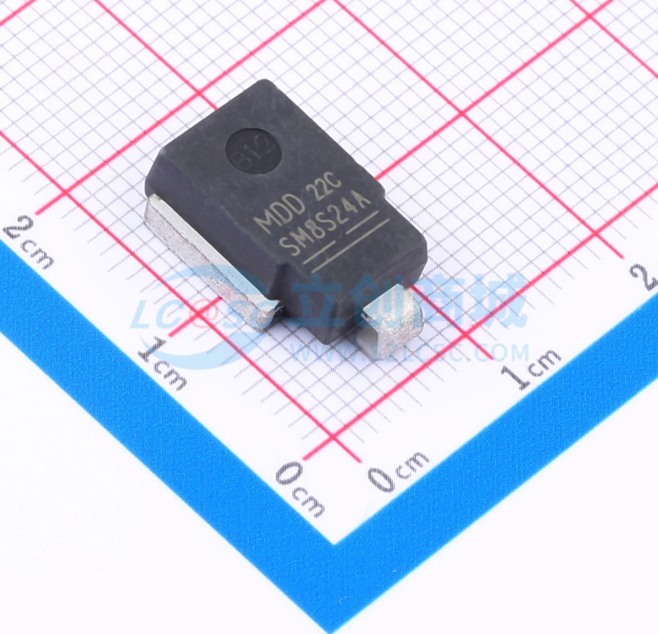 点击查看大图 SM8S24A实物图