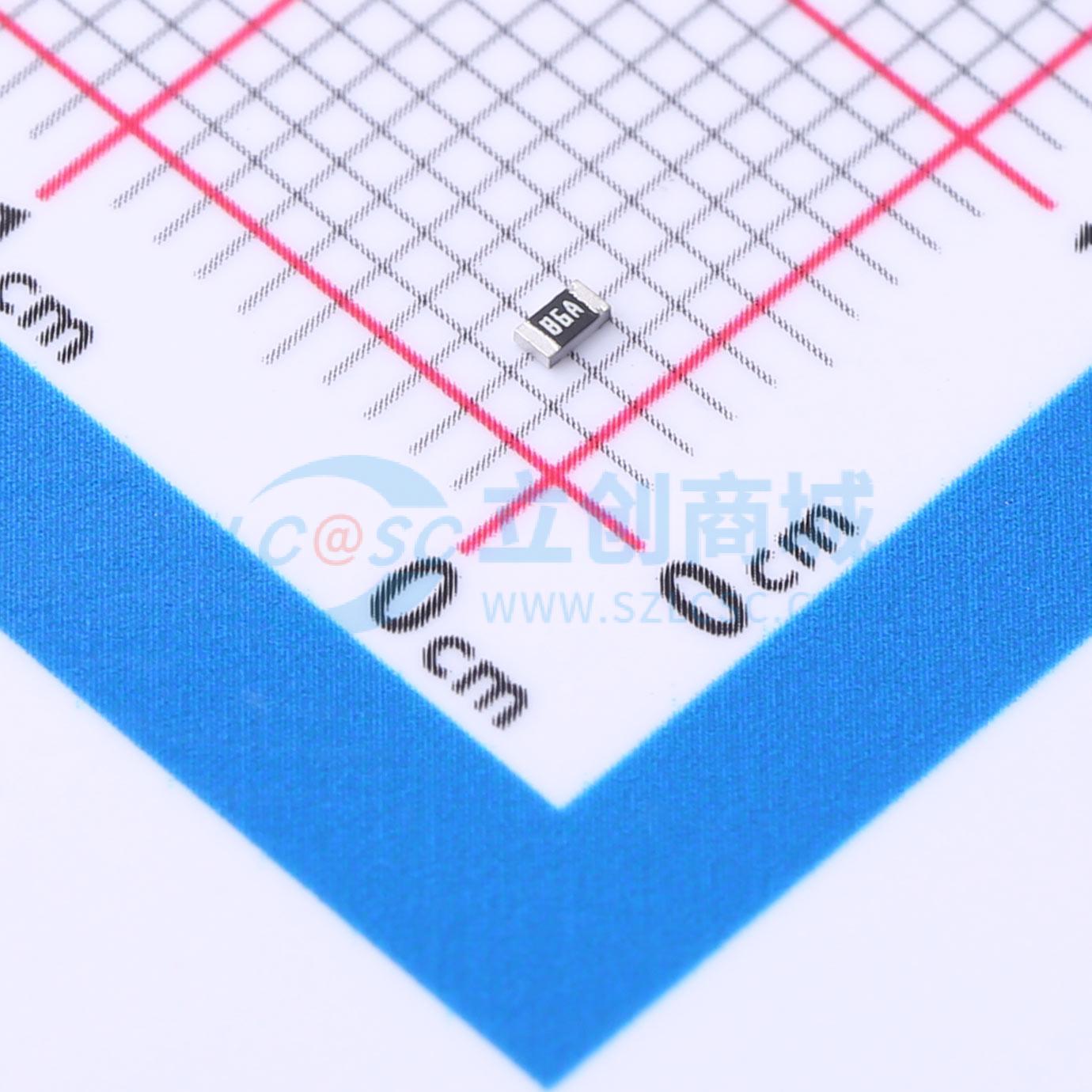 点击查看大图 FRC0603F7680TS实物图