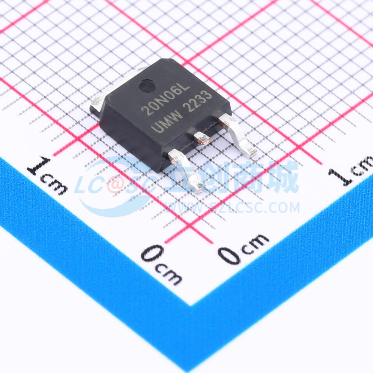 点击查看大图 NTD20N06LT4G(UMW)实物图
