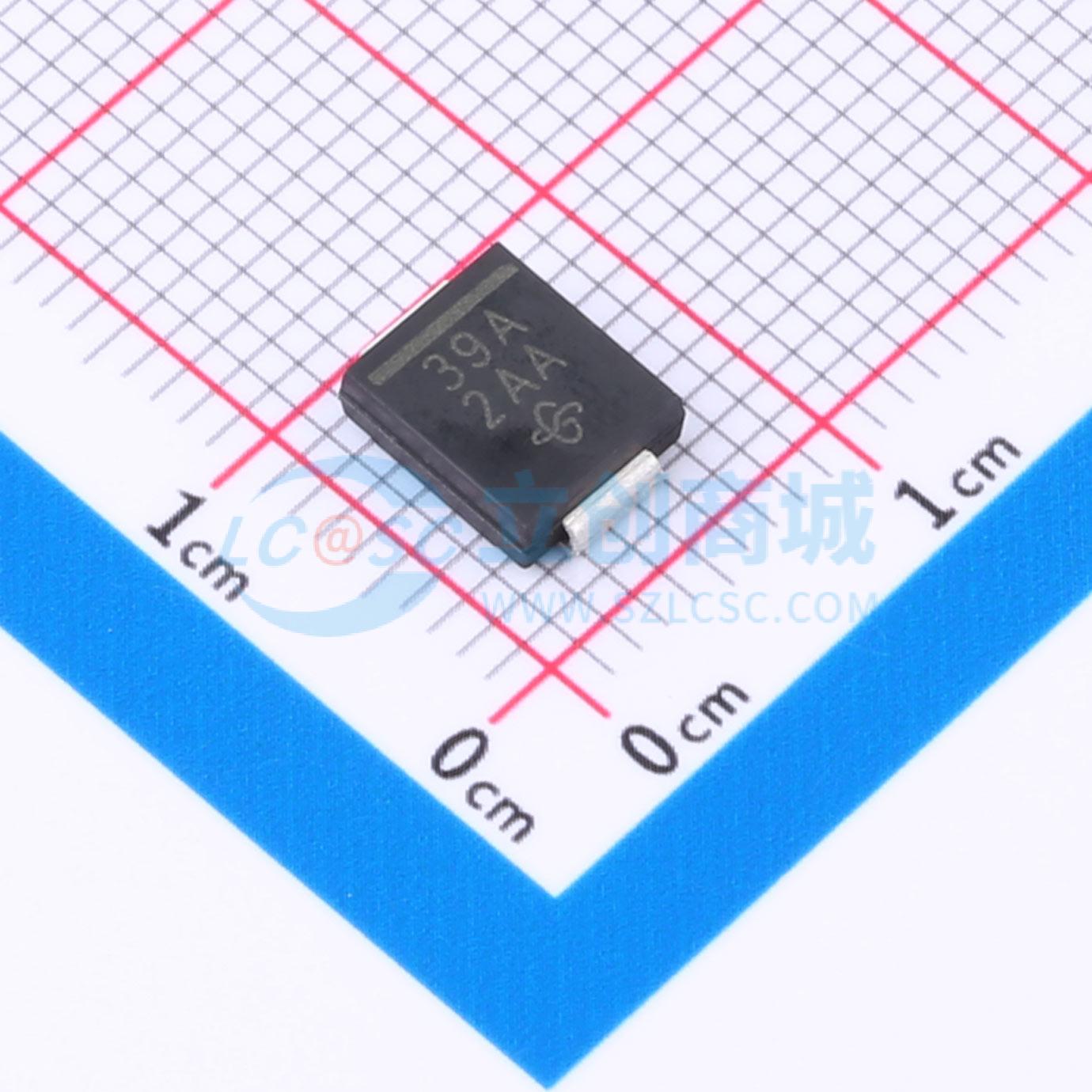 点击查看大图 1.5SMC39A-E3/57T实物图