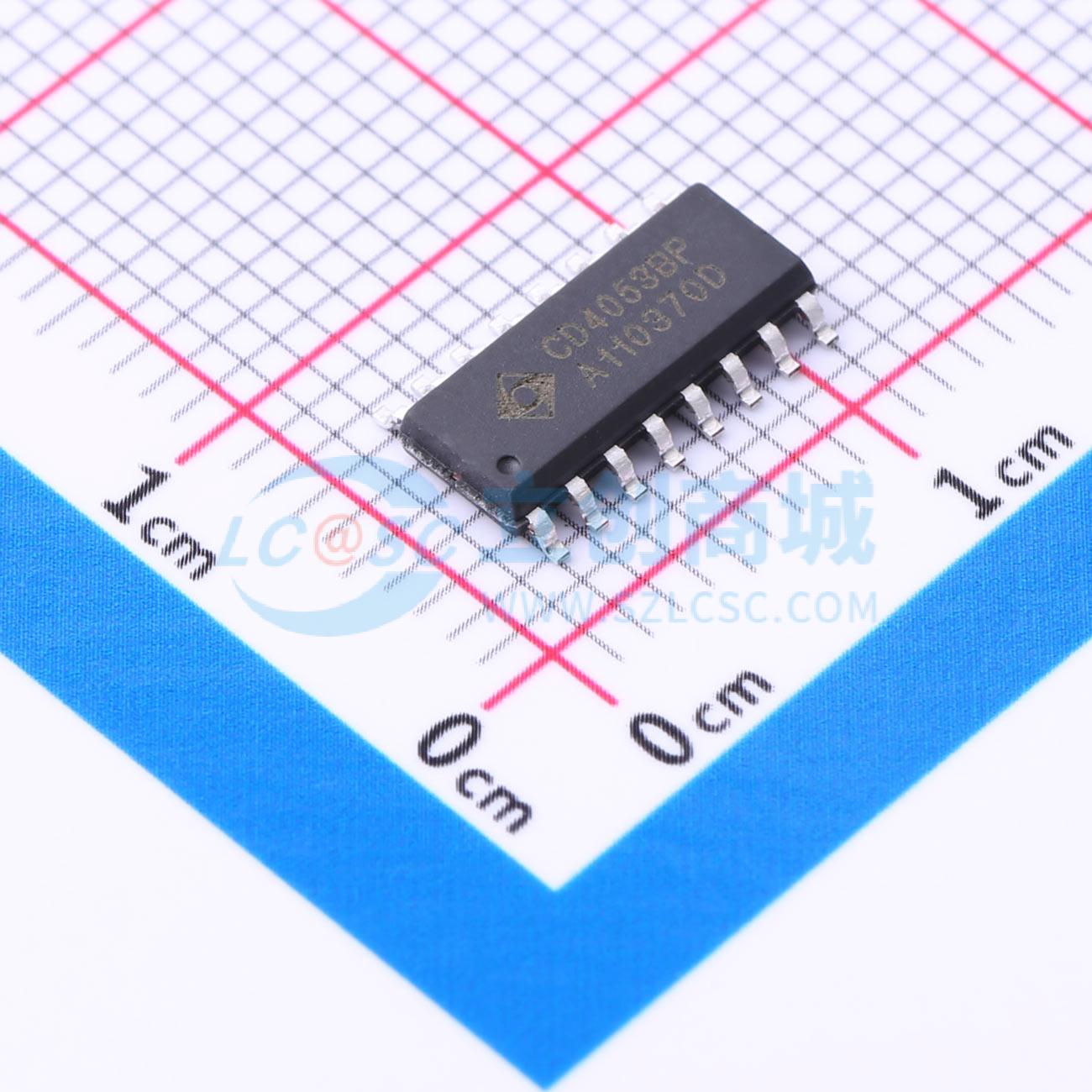 点击查看大图 CD4053BP实物图