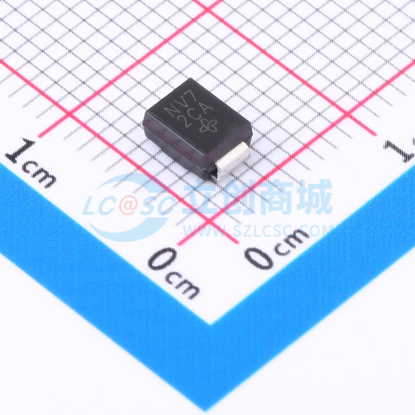 SM6T100CA-E3/52实物图