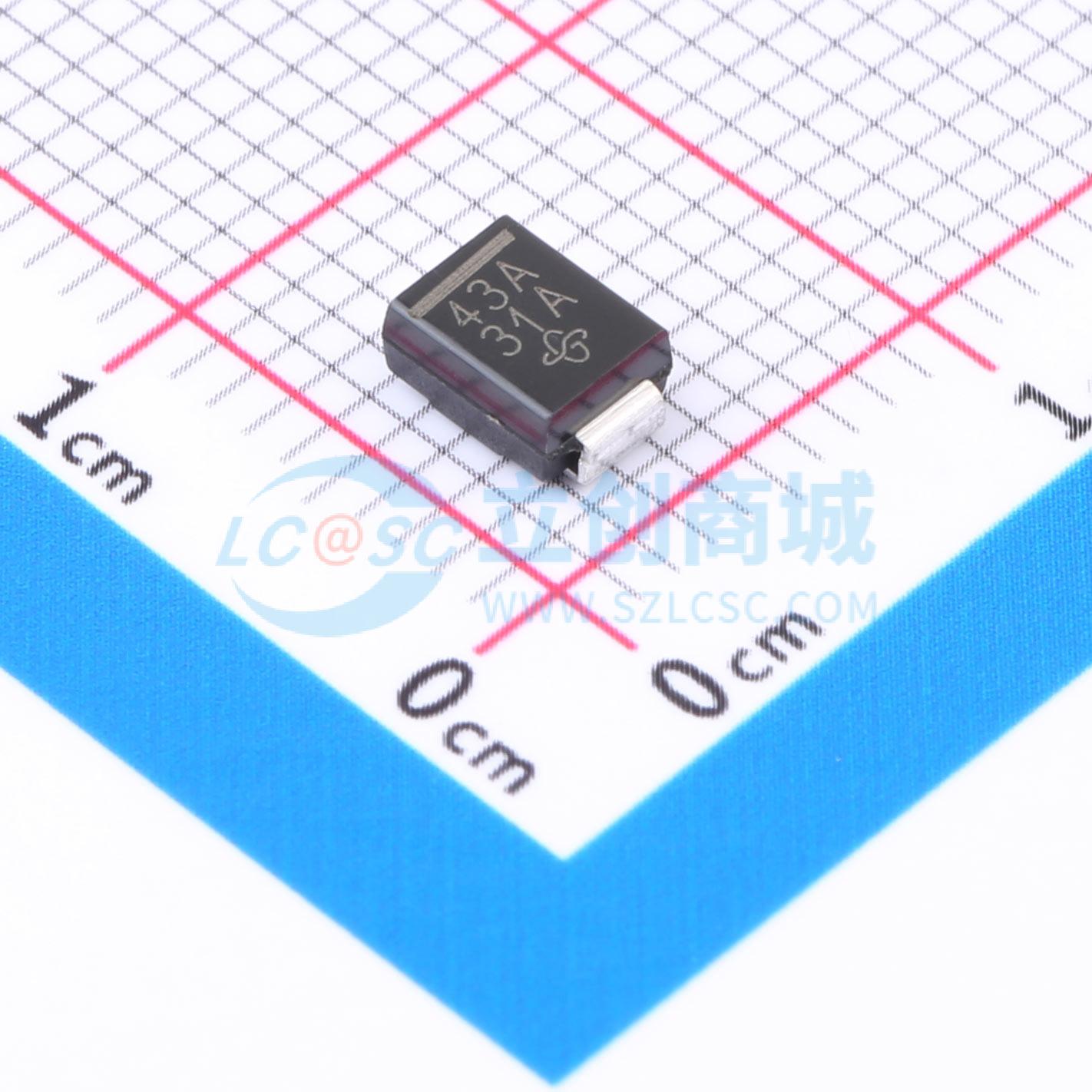 点击查看大图 P6SMB43A-E3/52实物图