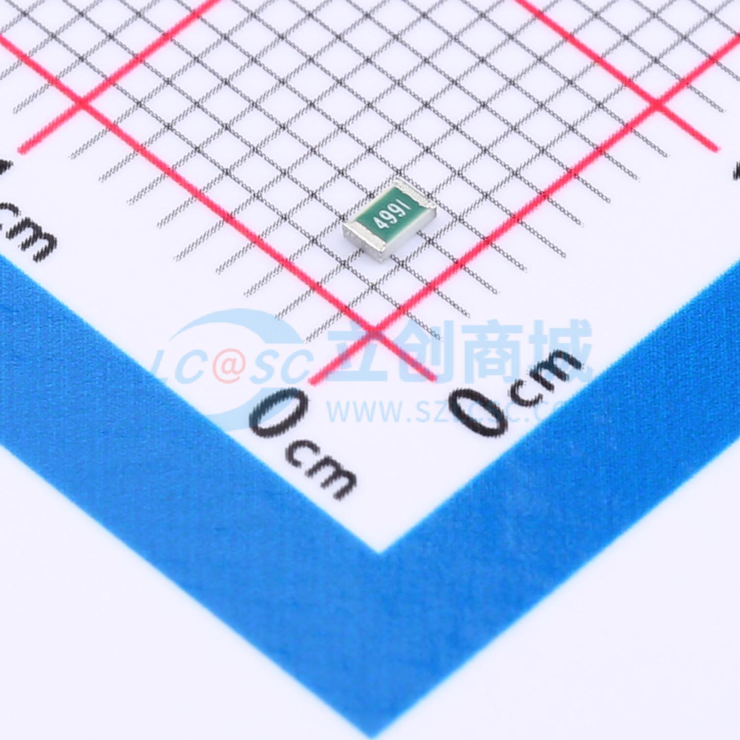 点击查看大图 TNPW08054K99DEEA实物图