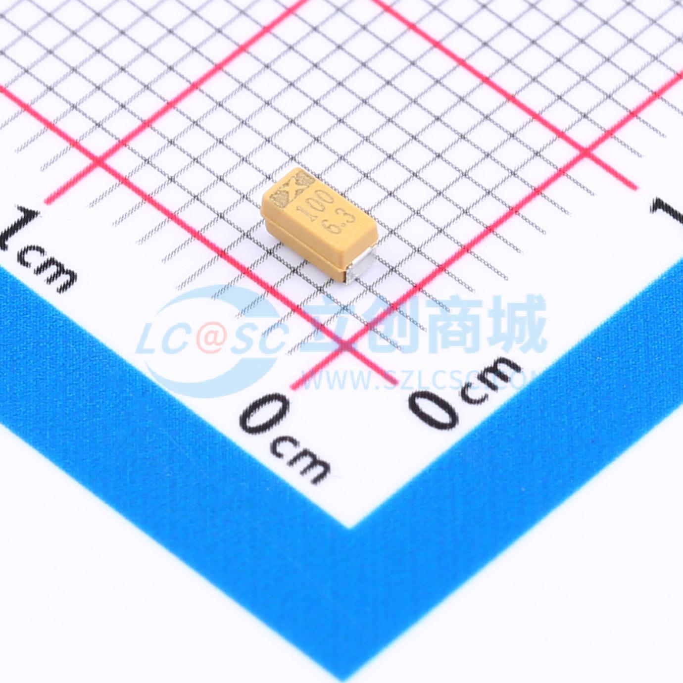 CA45B-A-6.3V-100uF-M实物图