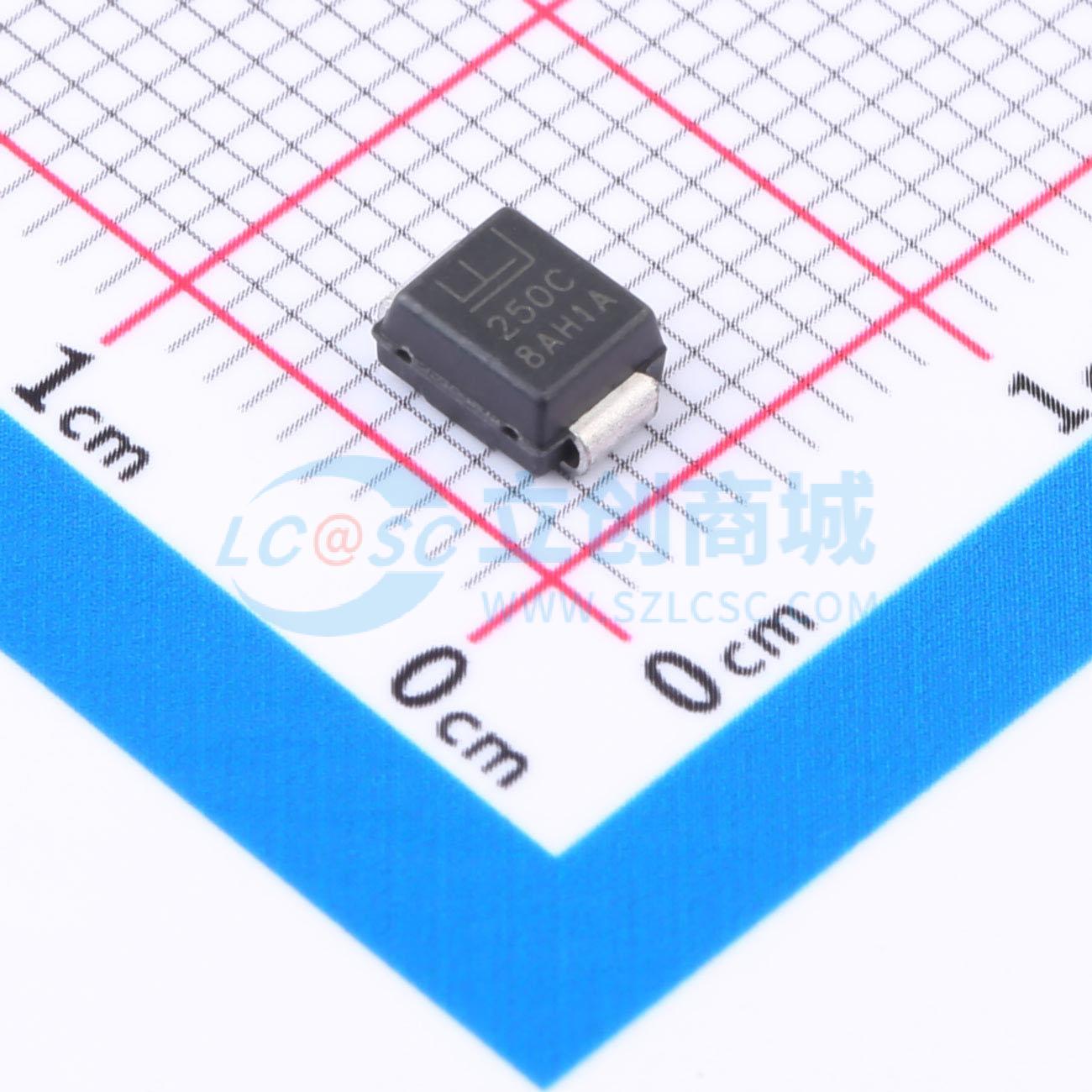 点击查看大图 P6SMB250CA实物图
