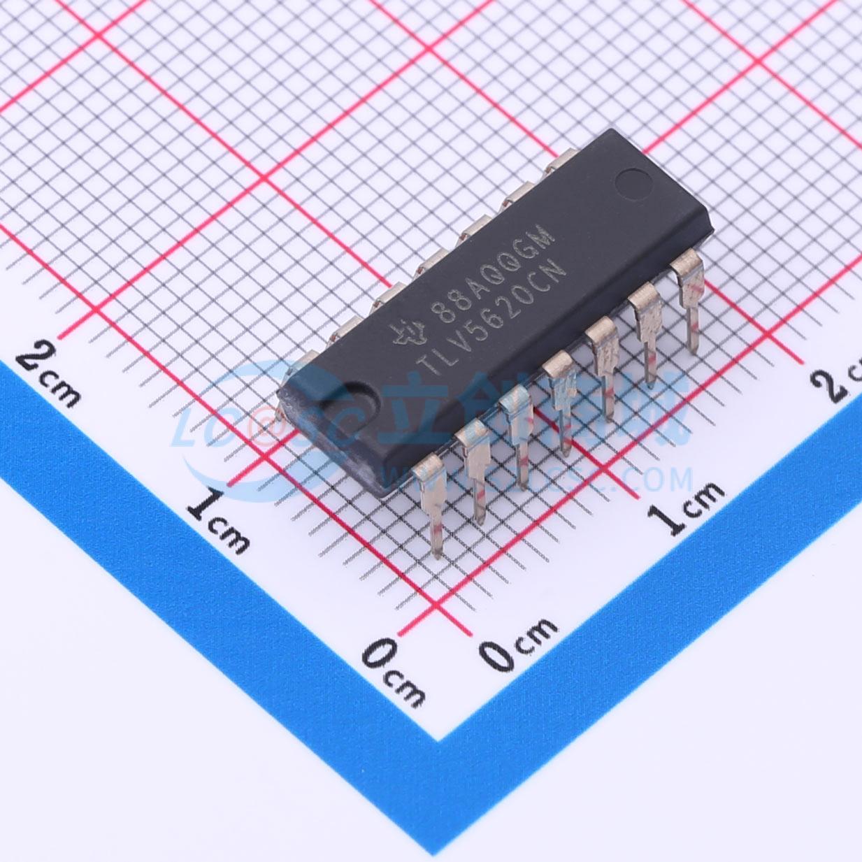 点击查看大图 TLV5620CN实物图