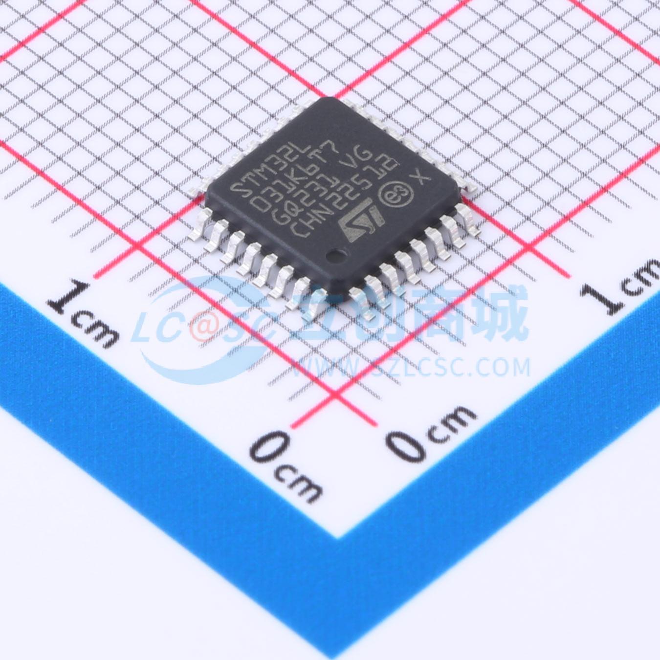 点击查看大图 STM32L031K6T7实物图