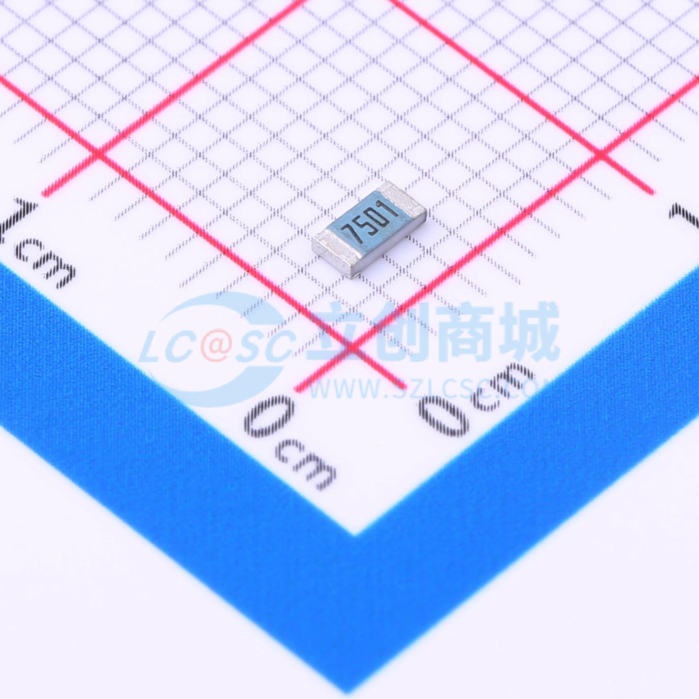 点击查看大图 RK73H2BTTD7501F实物图