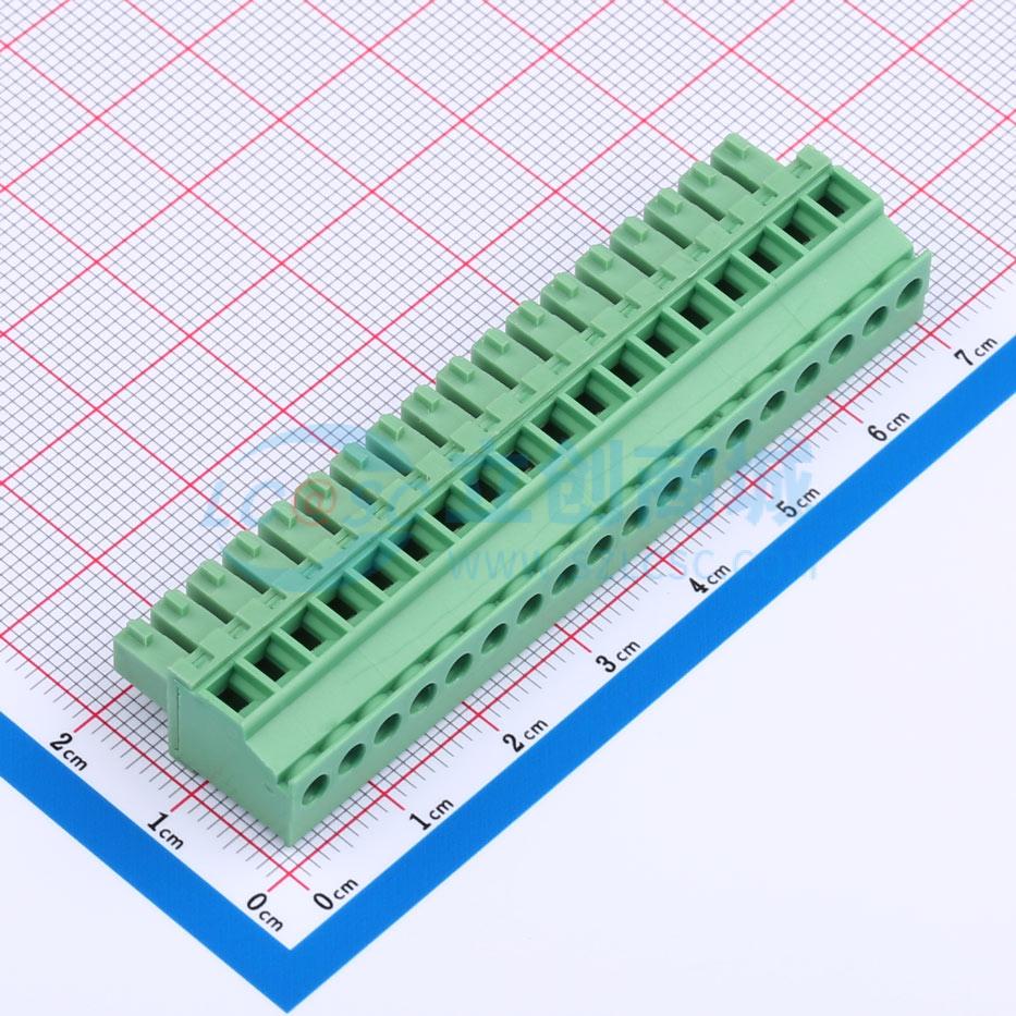DB2EKA-3.81-18P-GN-S实物图