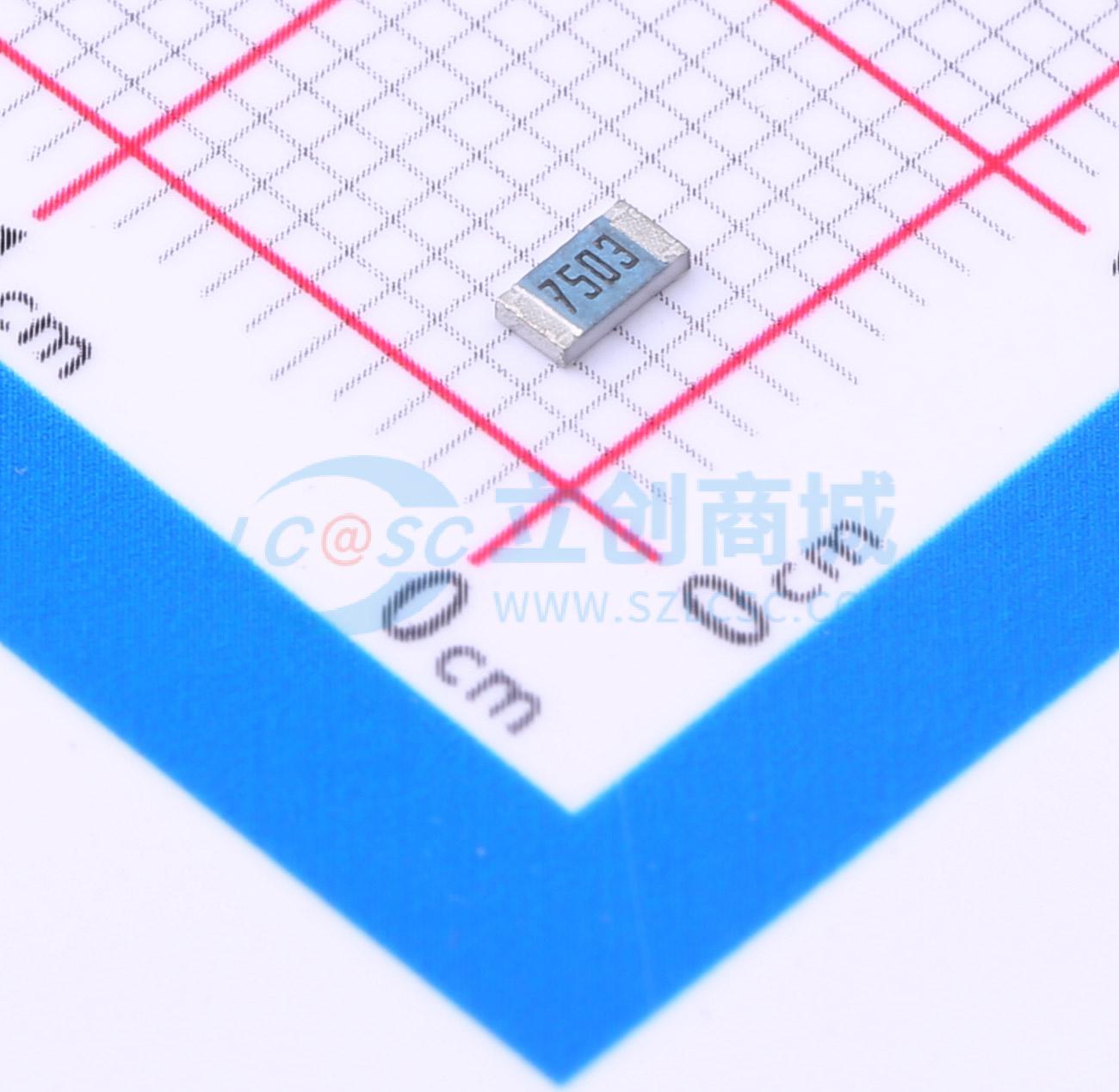点击查看大图 RK73H2BTTD7503F实物图