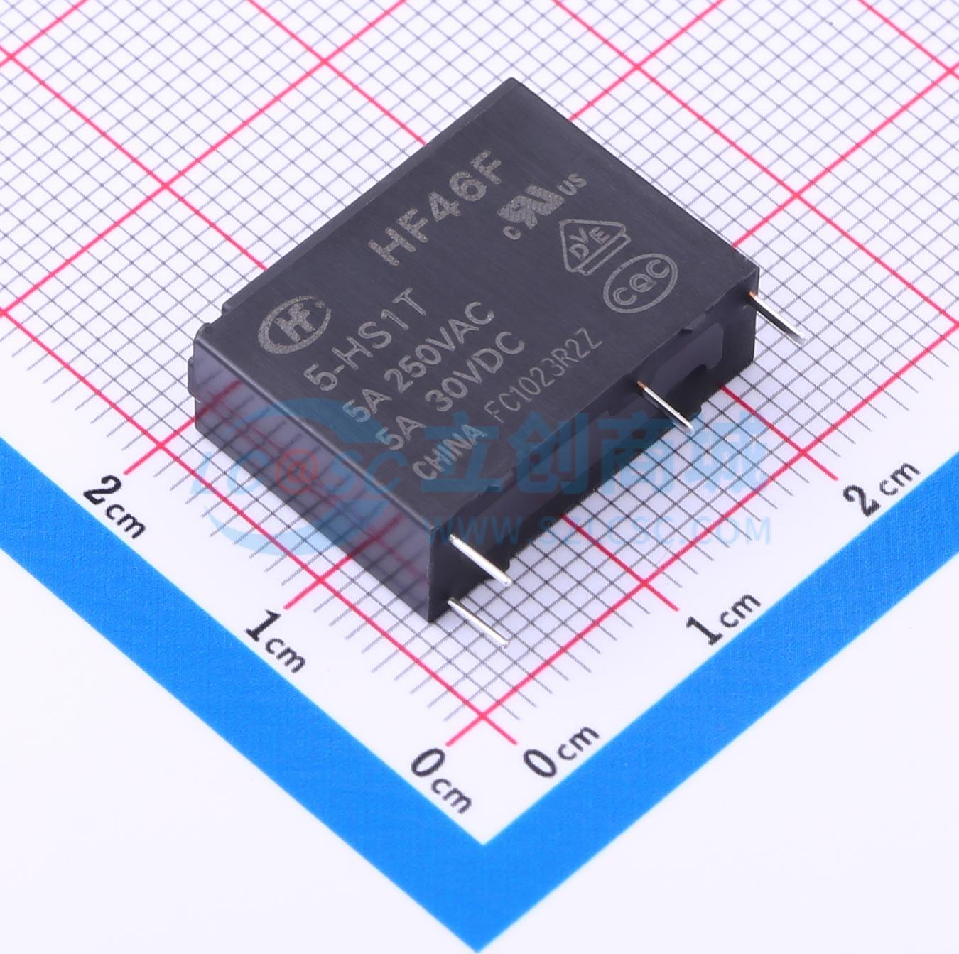 点击查看大图 HF46F/5-HS1T实物图