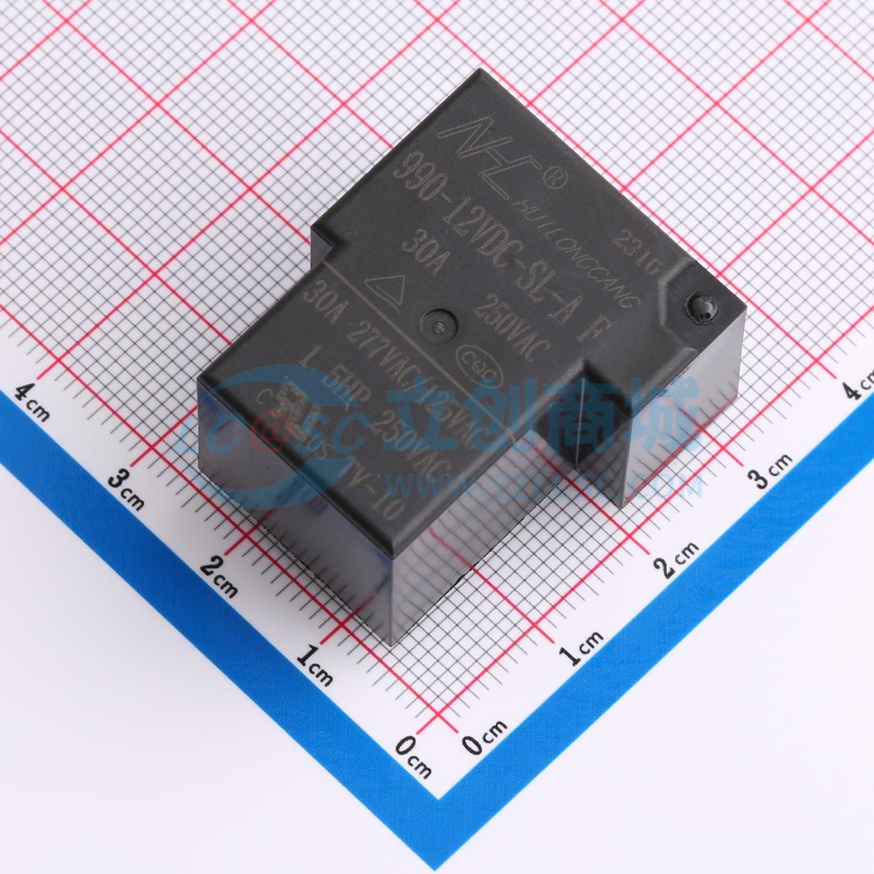 点击查看大图 990-12VDC-SL-A F(30A/0.9W)实物图