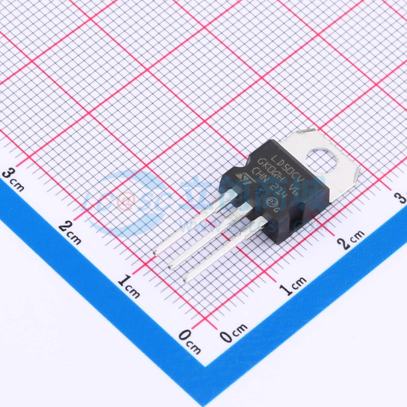 点击查看大图 LD1117V50C实物图