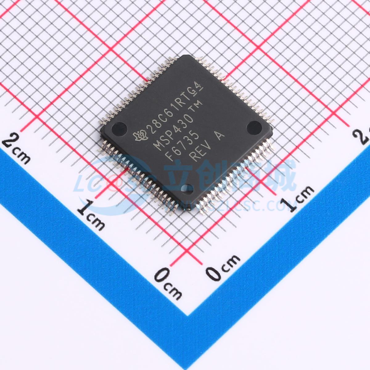 点击查看大图 MSP430F6735IPN实物图