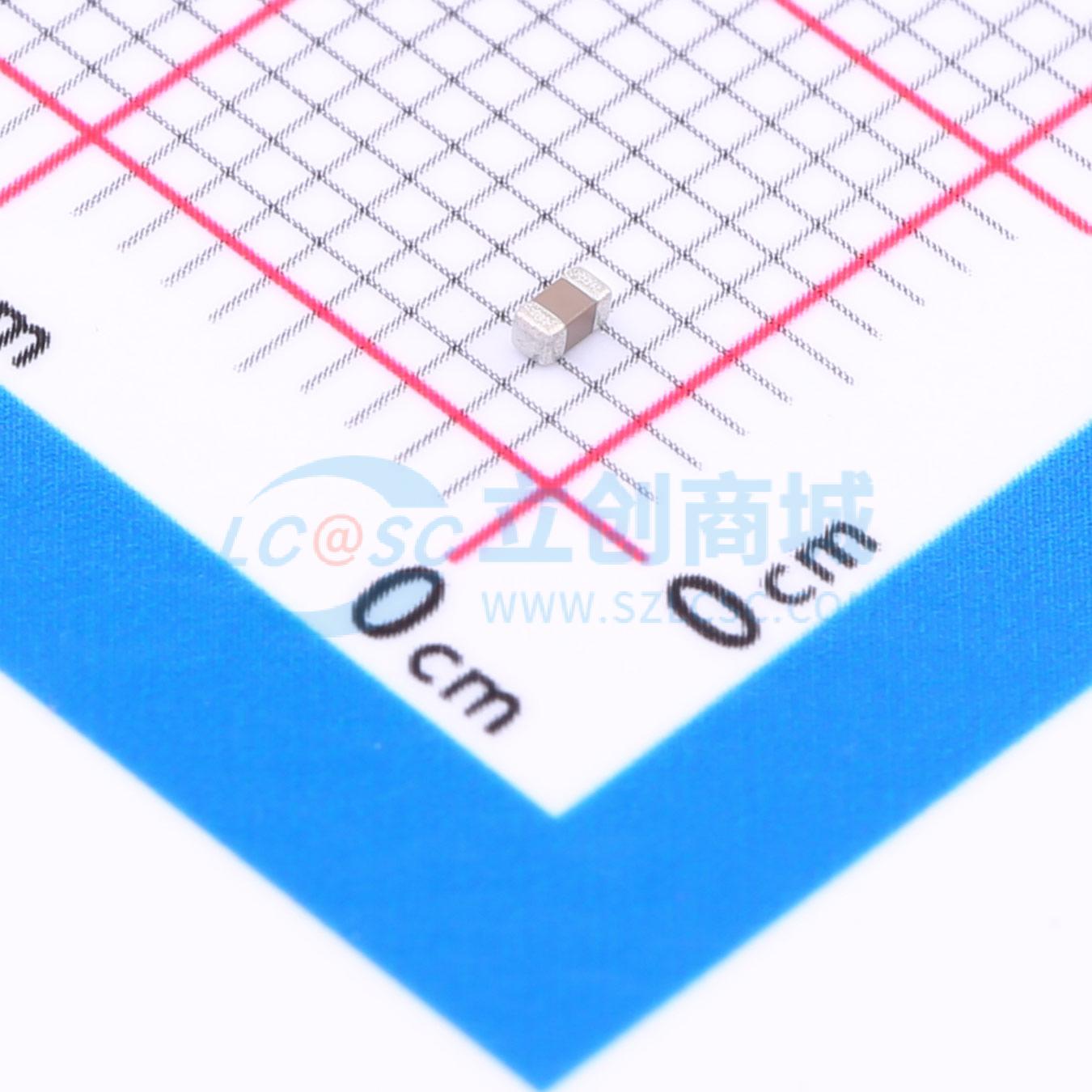 点击查看大图 TCC0603X7R681K101CT实物图