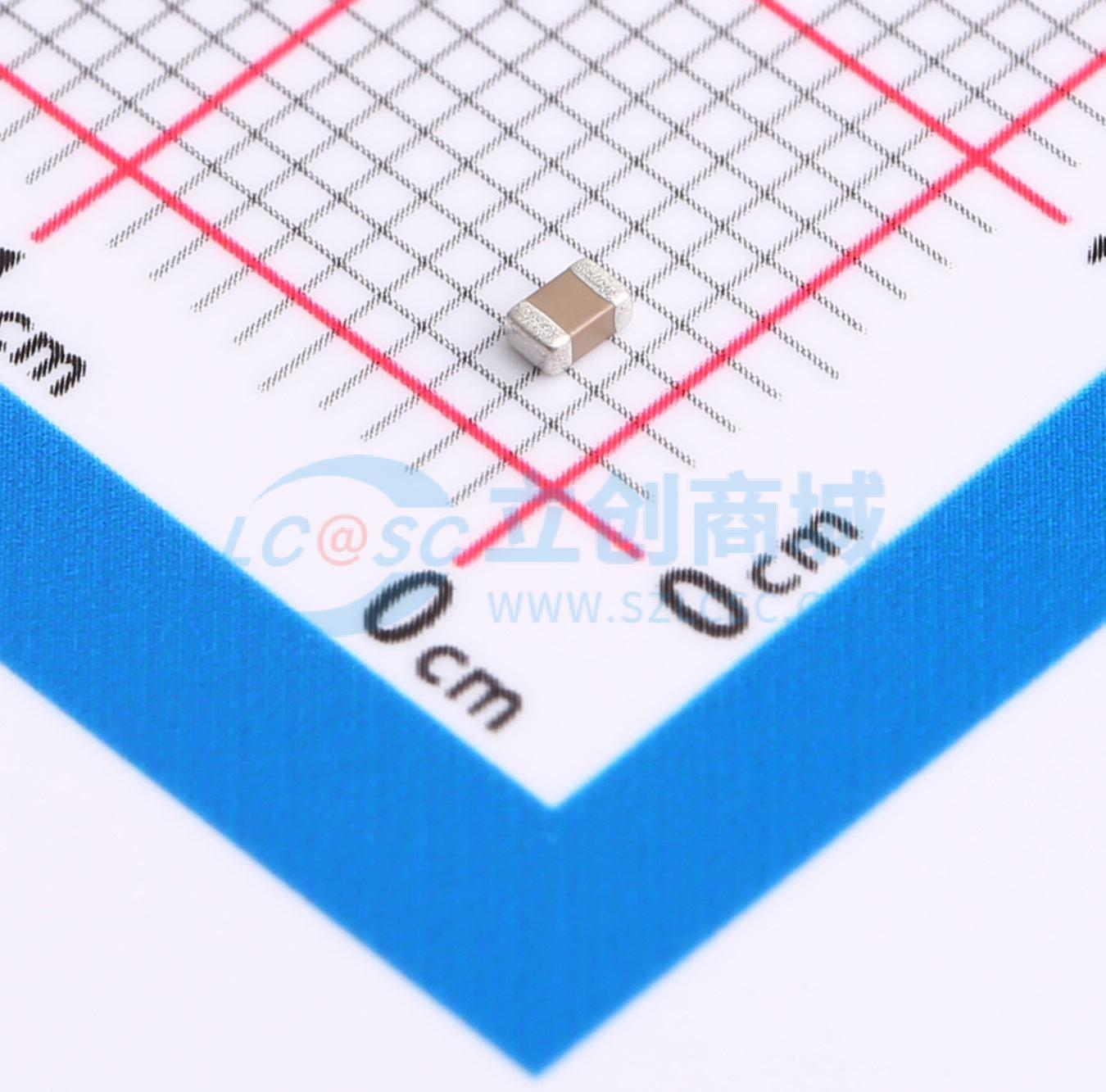 点击查看大图 TCC0805X7R751K500DT实物图
