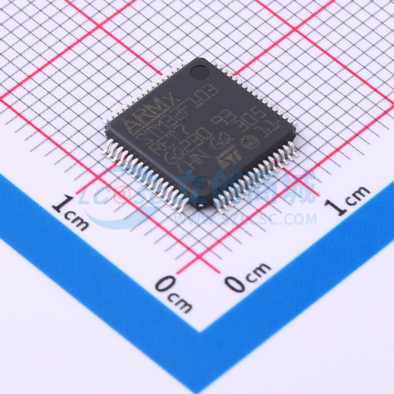 点击查看大图 STM32F103RET7实物图